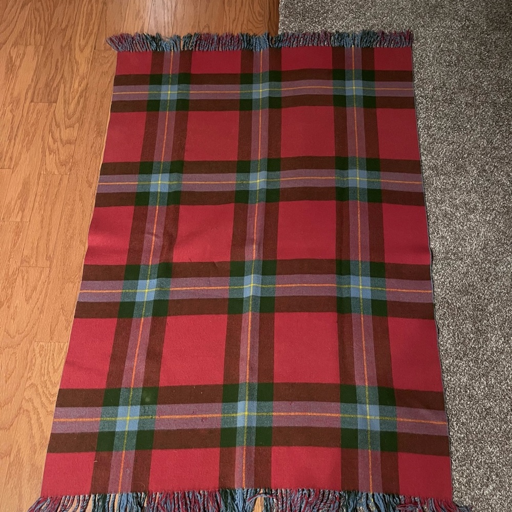 Vintage English Pram Blanket/Lapghan